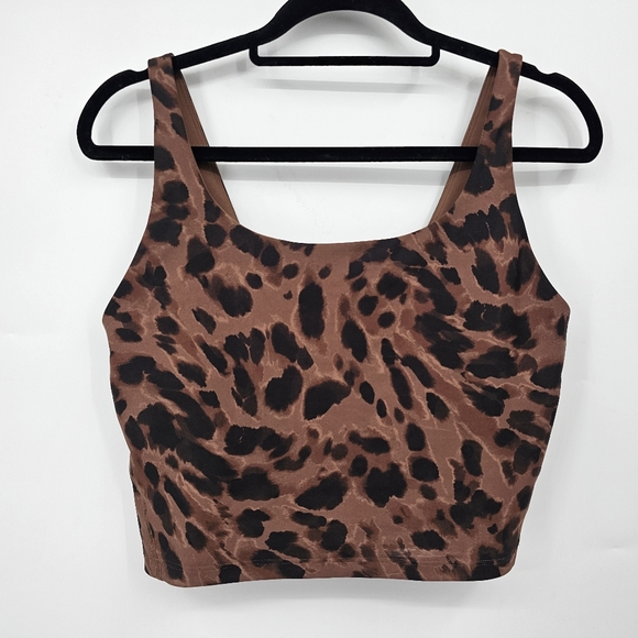 Old Navy Other - Old Navy Powersoft Leopard Print Sports Bra Animal Print Size L